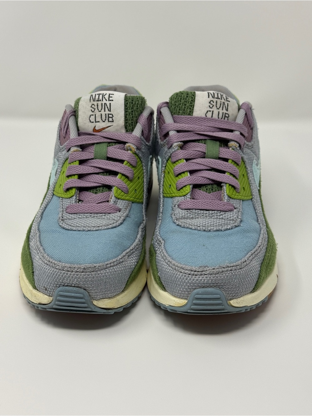 Size 5.5Y- NIKE AIR MAX 90 SE1 BLUE COPA WOLF GREY